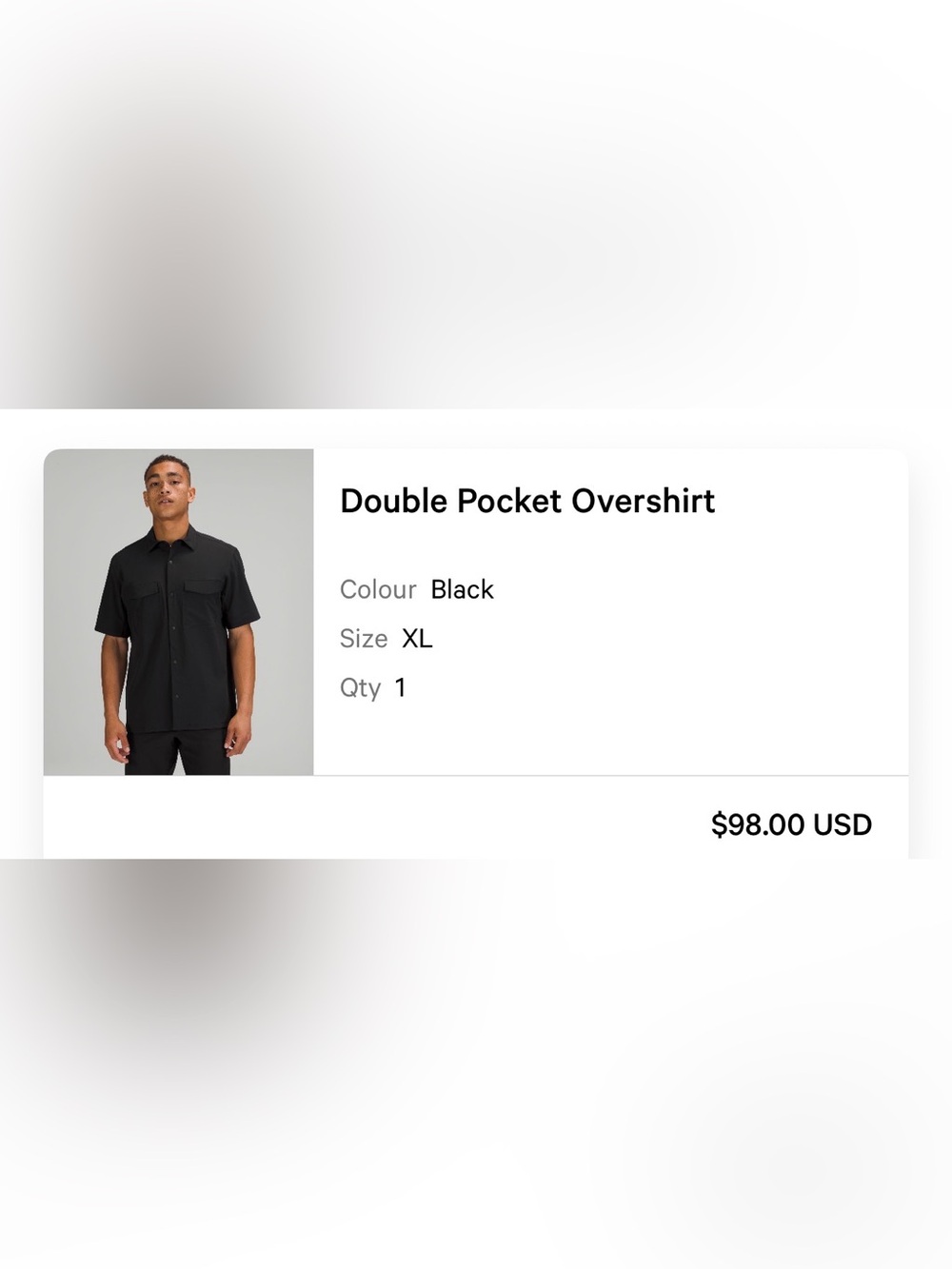 lululemon athletica Black Double Pocket Overshirt